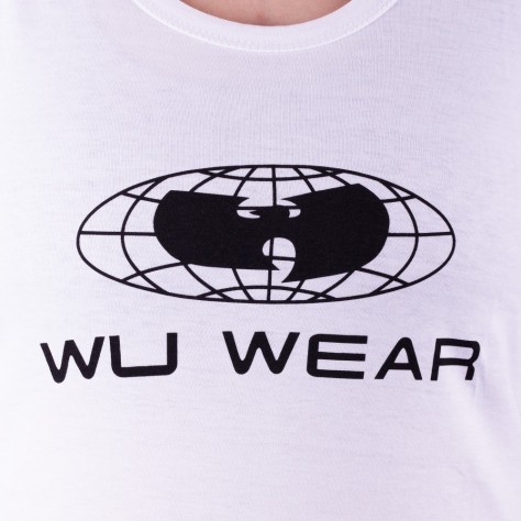 Wu Wear Globe Woman Top - white