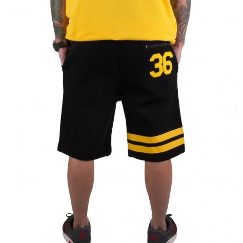 Kraťasy Wu Wear 36 Sweatshort - černé