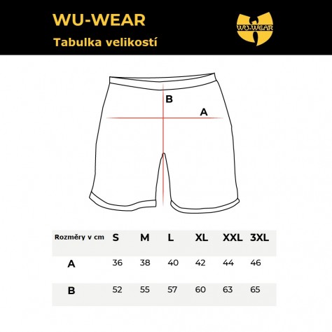 Kraťasy Wu Wear 36 Sweatshort - černé